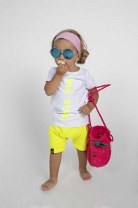 Chic By Pig It&#039;s neon time, baby T-shirt YELLOW 1-2 roky