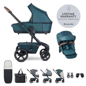 EASYWALKER Set XXL kočárek kombinovaný Harvey5 Premium Jade Green s příslušenstvím