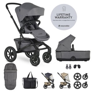 EASYWALKER Set XXL kočárek kombinovaný Jimmey Air Iris Grey  s příslušenstvím