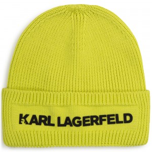 KARL LAGERFELD - žlutá pletená čepice vel.T2