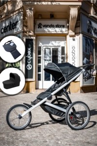 ORIGINÁLNÍ AKČNÍ SET Thule Glide 2 Jet Black + hluboká korba + polohování nožiček