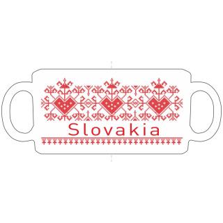 A.T. Hrnček s ľudovým motívom Slovakia - červený