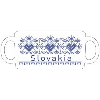 A.T. Hrnček s ľudovým motívom Slovakia - modrý