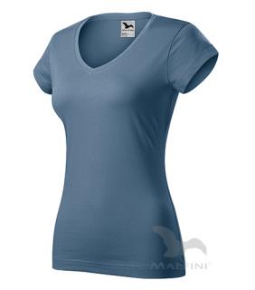 Adler Tričko dámske Fit V-neck 00 - Biela 2XL