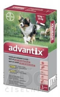 Advantix Spot-on pre psy od 10 do 25 kg (1 pipeta) 1x2,5 ml