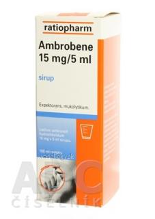 AMBROBENE 15 mg/5 ml sir 1x100 ml/300 mg