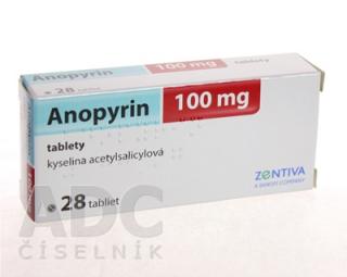 ANOPYRIN 100 mg; {tbl 28x100 mg (blis.PVC/Al)}