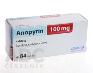 ANOPYRIN 100 mg; (tbl 84x100 mg)