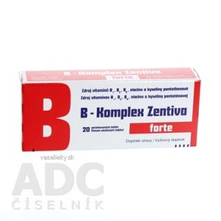 B-Komplex forte Zentiva tbl flm 1x20 ks