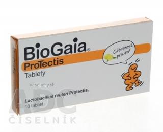 BioGaia ProTectis žuvacie tablety citrónová príchuť 1x10 ks