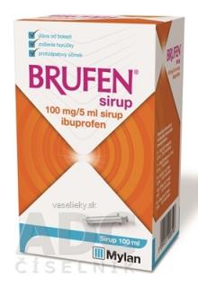 BRUFEN sirup sir (fľ.PET+striek.) 1x100 ml