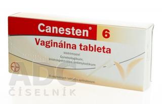 Canesten GYN 6 dní tbl vag 100 mg 1x6 ks