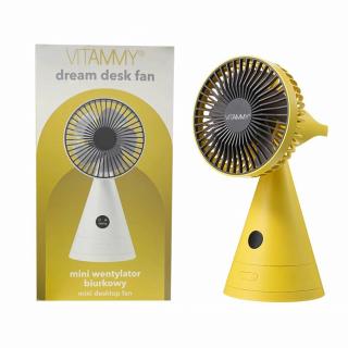 Dream desk fan,  USB mini stolný ventilátor, žltý
