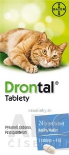 Drontal tablety (pre mačky) tbl 3x8 ks (24 ks)