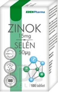 EDENPharma ZINOK 15 mg + SELÉN 100 TBL