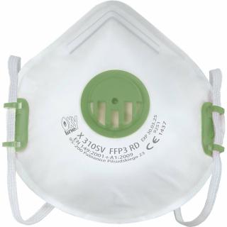 FFP3 OXYLINE X 310 SV RD Filtračná polomaska s ventilom, 1ks