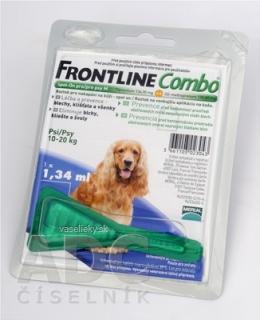 FRONTLINE Combo Spot-On pre psy M sol (na kožu, psy 10-20 kg) 1x1,34 ml