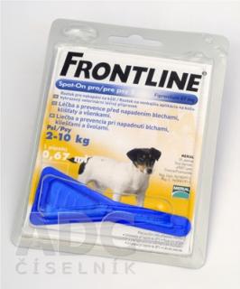 FRONTLINE Spot-on pre psy S sol (na kožu, pipeta, psy 2-10 kg) 1x0,67 ml
