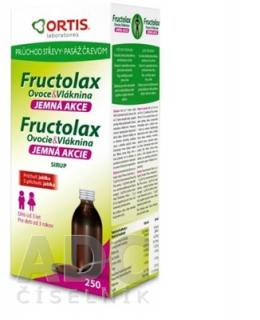 Fructolax Ovocie a vláknina SIRUP (príchuť jablka) 1x250 ml