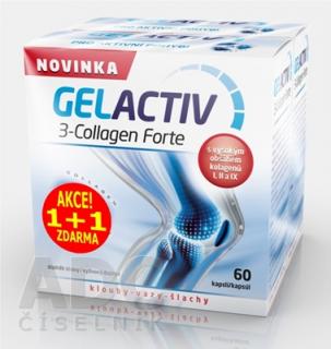 GELACTIV 3-Collagen Forte Akcia 1+1 cps 60+60 zadarmo (120 ks)