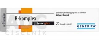 GENERICA B-komplex forte plus tbl eff 1x20 ks