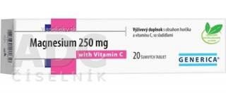 GENERICA Magnesium 250 mg + Vitamin C EFF 20 TBL
