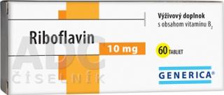 GENERICA Riboflavin 10 mg tbl 1x60 ks