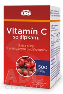 GS Vitamín C 500 mg so šípkami tbl 100+20 (inov.2023) (120 ks)