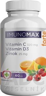 IMUNOMAX Forte Vitamín C+D+Zinok cps 1x60 ks