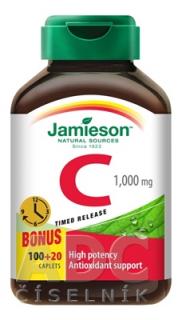 JAMIESON VITAMÍN C 1000 mg tbl s postupným uvoľňovaním 100+20 zadarmo (120 ks)