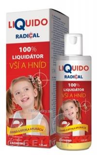 LiQuido RADICAL pri výskyte vší a hníd 125 ml + (hrebienok a čiapka zadarmo), 1x1 set