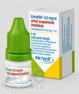 Livostin 0,5 mg/ ml int opu 1x4 ml