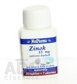 MedPharma ZINOK 15MG tbl 30+7 zadarmo (37 ks)