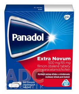 Panadol Extra Novum tbl flm 500 mg/65 mg (blis.PVC/Al) 1x24 ks