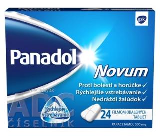 Panadol Novum 500 mg tbl flm (blis.PVC/Al-nepriehľad.) 1x24 ks