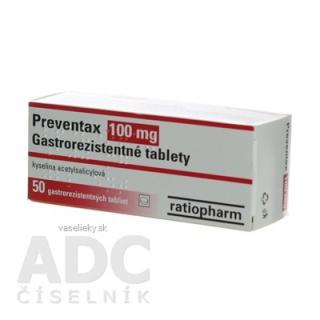 Preventax 100 mg; {tbl ent 50x100 mg (blis.Al/PVC)}
