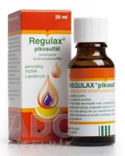 REGULAX pikosulfát sol por (fľ.skl.hnedá) 1x20 ml