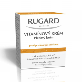 RUGARD VITAMÍNOVÝ KRÉM proti predčasným vráskam, bez parabénov, 1x50 ml