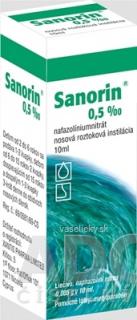 Sanorin 0,5 ‰ int nao (fľ.skl.hnedá) 1x10 ml