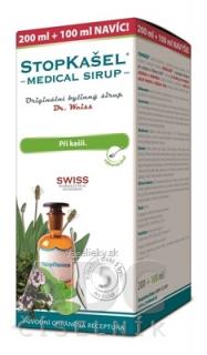 STOPKAŠEĽ Medical SIRUP - Dr.Weiss (pri kašli, 200+100 ml navyše (300 ml))