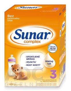 Sunar Complex 3 mliečna výživa (od ukonč. 12. mesiaca) (inov.2020) 1x600 g