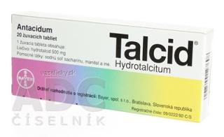 TALCID tbl mnd 500 mg (blis.) 1x20 ks