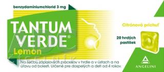 TANTUM VERDE Lemon pas ord 3 mg (obal papier) 1x20 ks