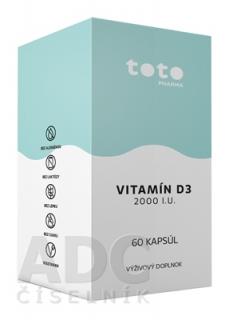 TOTO VITAMÍN D3 2000 I.U. cps 1x60 ks