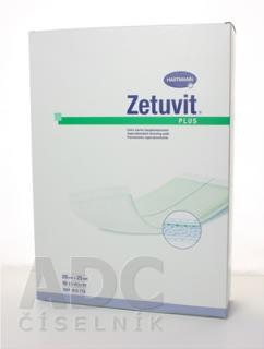 ZETUVIT Plus kompres nasiakavý sterilný (20x25 cm) 1x10 ks