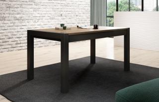AKTIV jedálenský stôl ..92, sektorový obývací nábytok, dub taurus/čierny mat