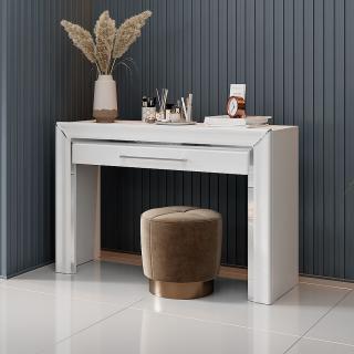ARNO toaletný stolík ..49 biela/biely lesk, sektorový spáľňový nábytok