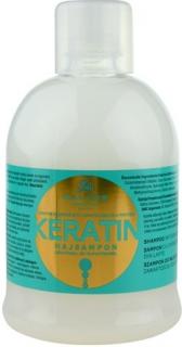 Kallos Keratin shampoo - regeneračný na vlasy s keratínom 1000 ml (Obnovujúce a hydratačné zloženie obsahujúce Keratín a mliečny proteín vlasy jemne čistí a zároveň obnovuje ich štruktúru a znovu vytvára vrchnú ochrannú vrstvu vlasu.)