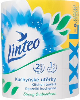 LINTEO kuchynské utierky XXL 60m 2vr/1ks