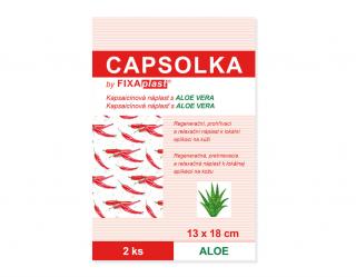 Alfavita CAPSOLKA hrejivá kapsaicínová náplasť s aloe vera 13x18cm 2ks